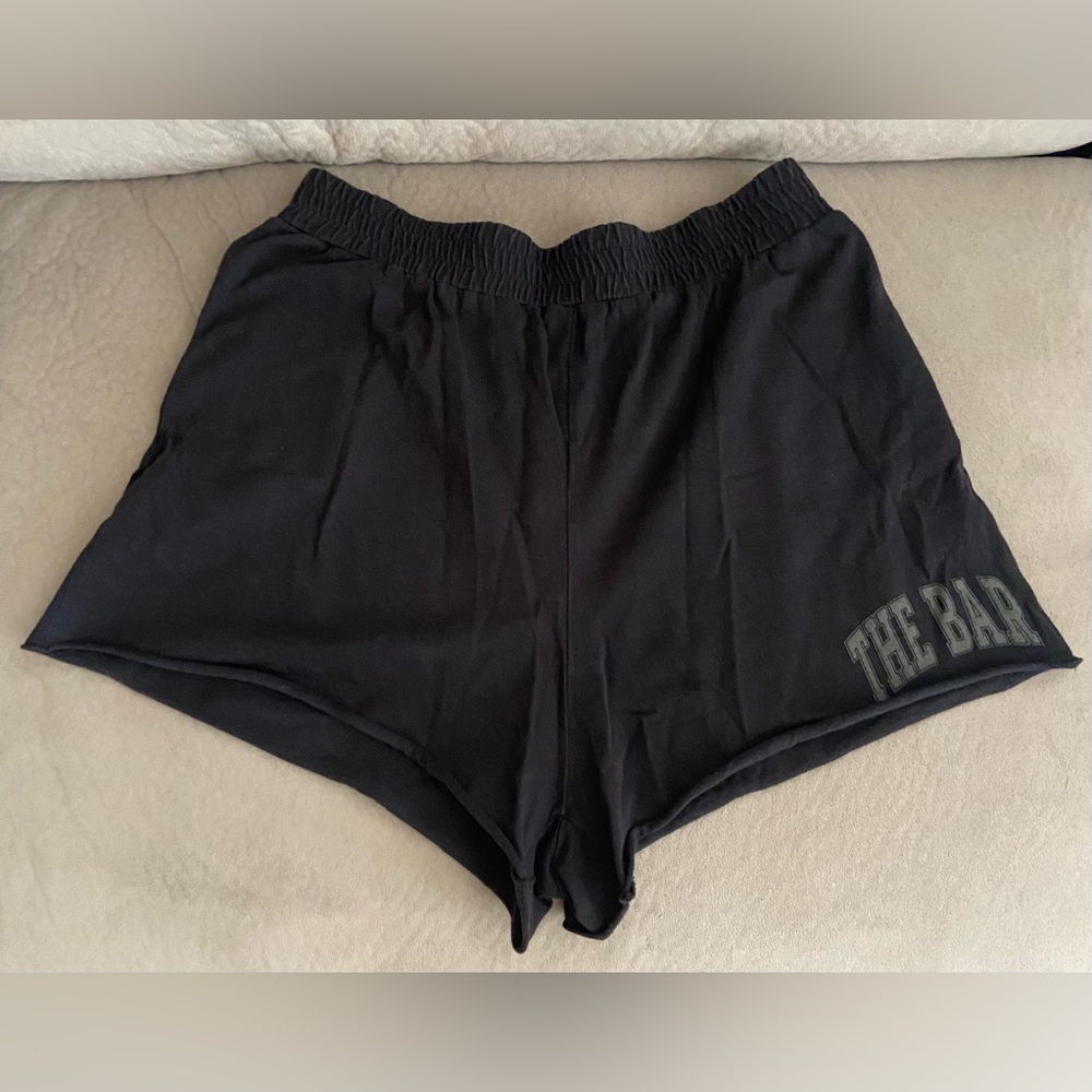 The Bar Varsity Cotton Short Black size XL